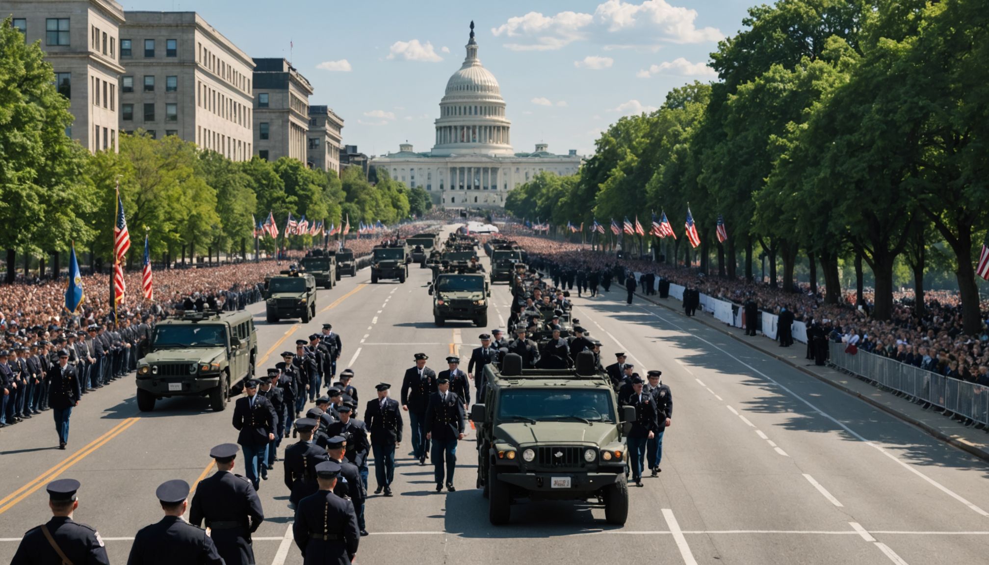Massive Security Measures in Place for Dual-Celebration Military Parade in Washington